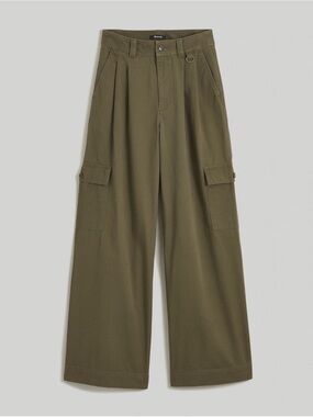 Madewell The Harlow Wide-Leg Cargo Pant-Capers color Size 4